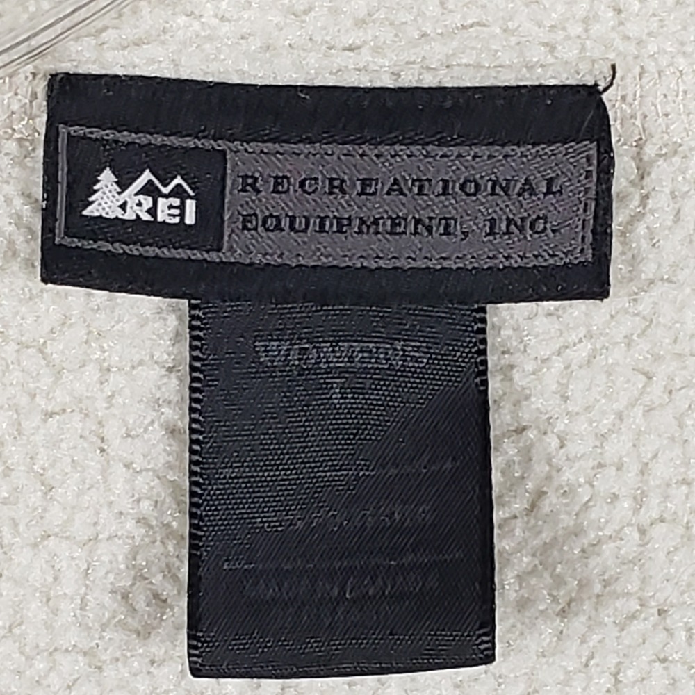 REI Womens Vest Fleece Full Zip Large Cream Sherpa Outdoor Hiking Gorpcore - Picture 5 of 12